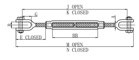 US JAW Turnbuckle